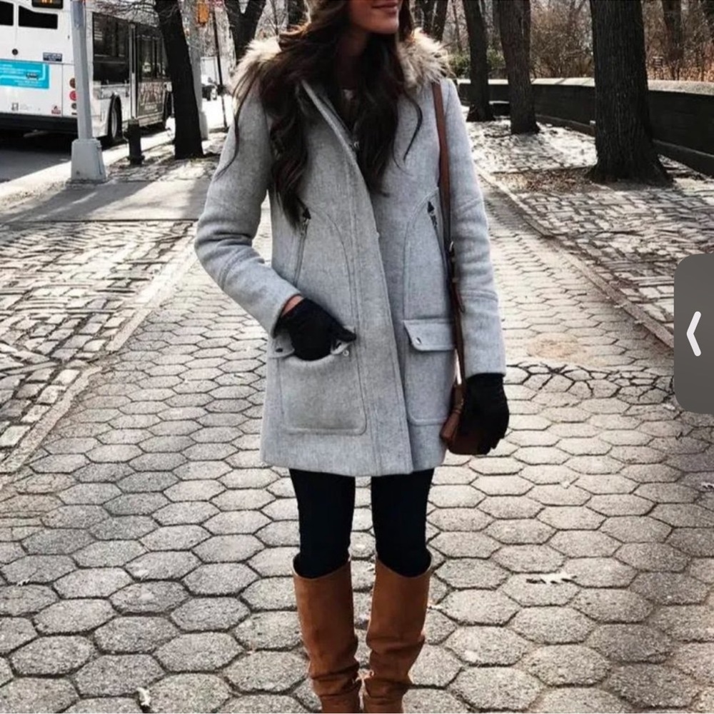 J.Crew grey Coat
